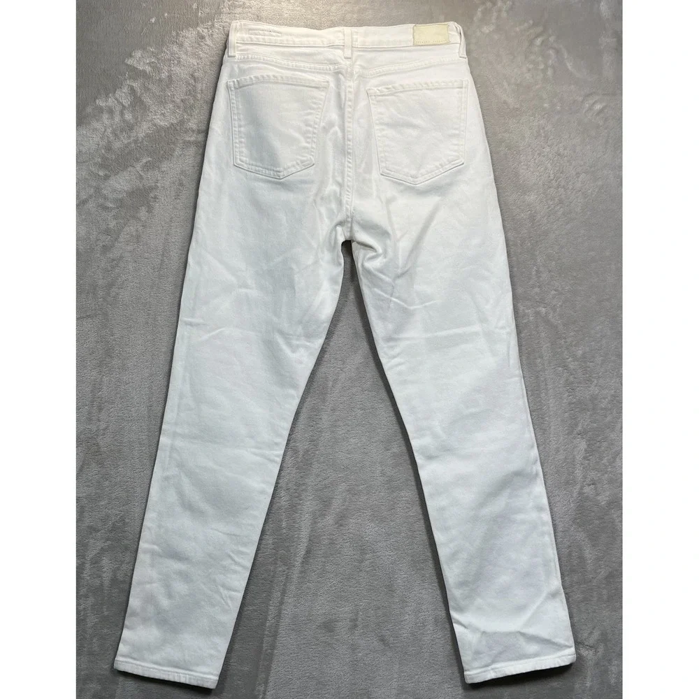 Citizens of Humanity Jeans Womens White 27 Olivia Crop High Rise Slim